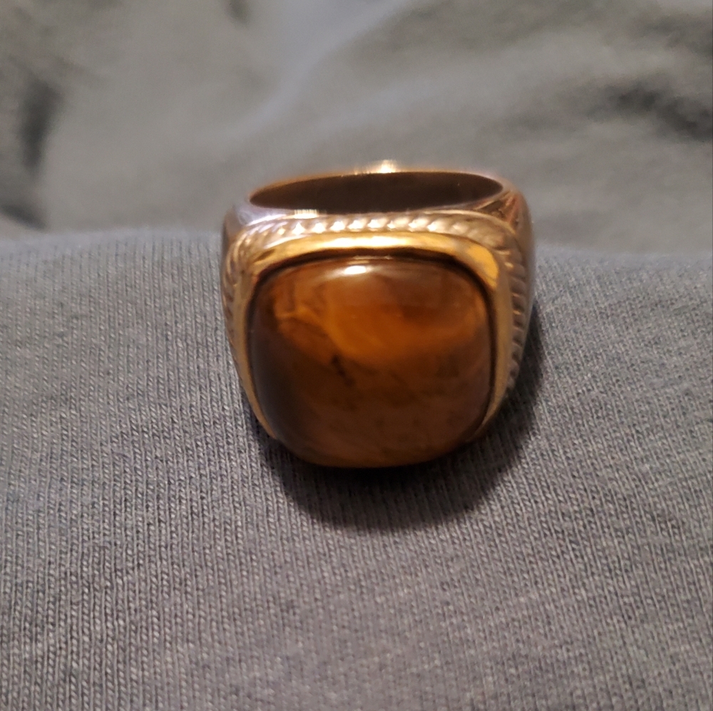 TigersEye Silver Ring